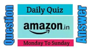 Amazon Quiz Indiaawale